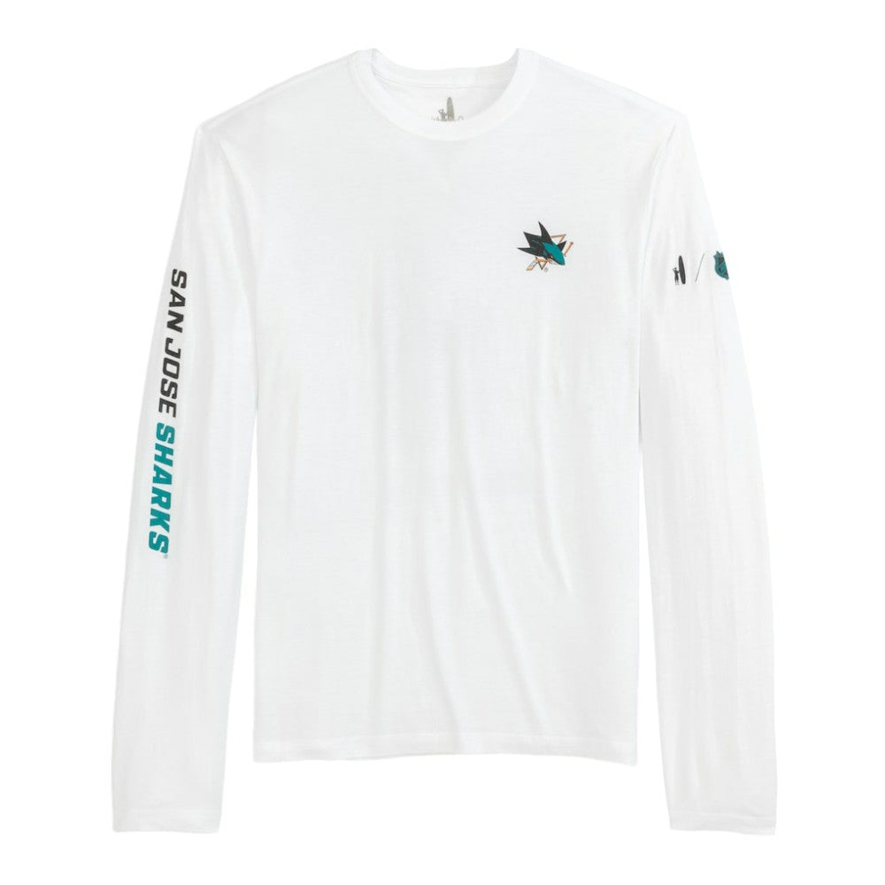 San Jose Sharks johnnie-O Adam Long Sleeve T-Shirt - White - NHL