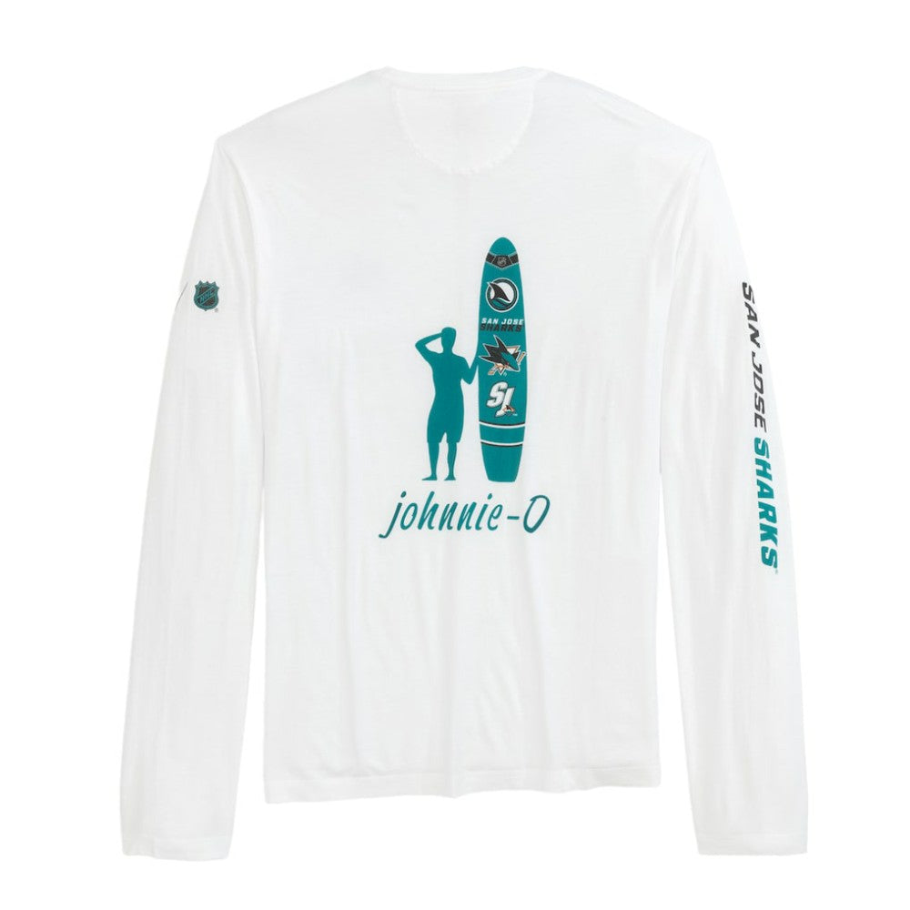 San Jose Sharks johnnie-O Adam Long Sleeve T-Shirt - White - NHL