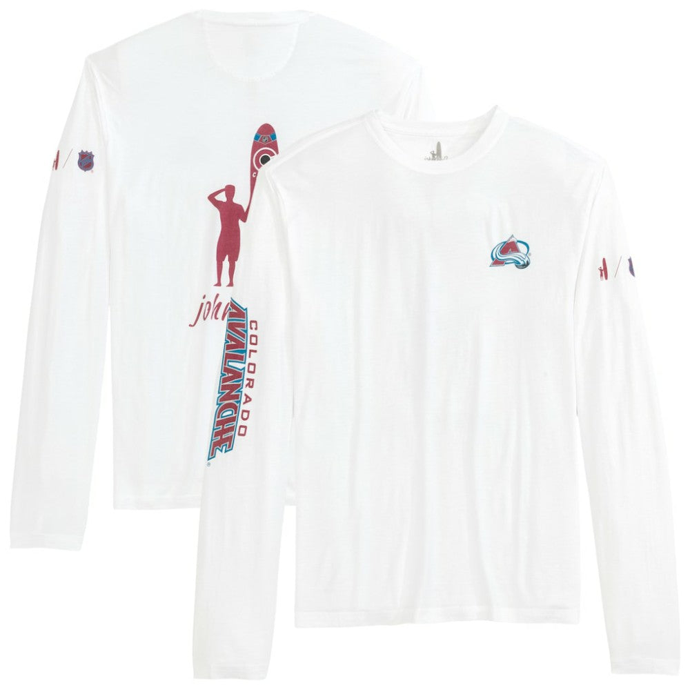 Colorado Avalanche johnnie-O Adam Long Sleeve T-Shirt - White - NHL