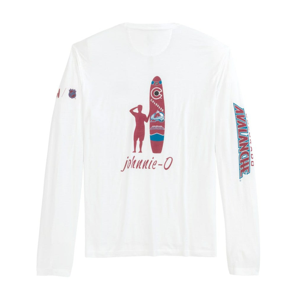 Colorado Avalanche johnnie-O Adam Long Sleeve T-Shirt - White - NHL