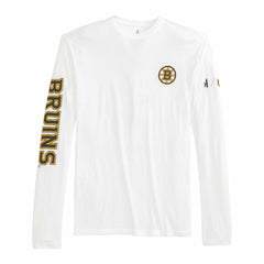 Boston Bruins johnnie-O Adam Long Sleeve T-Shirt - White - NHL