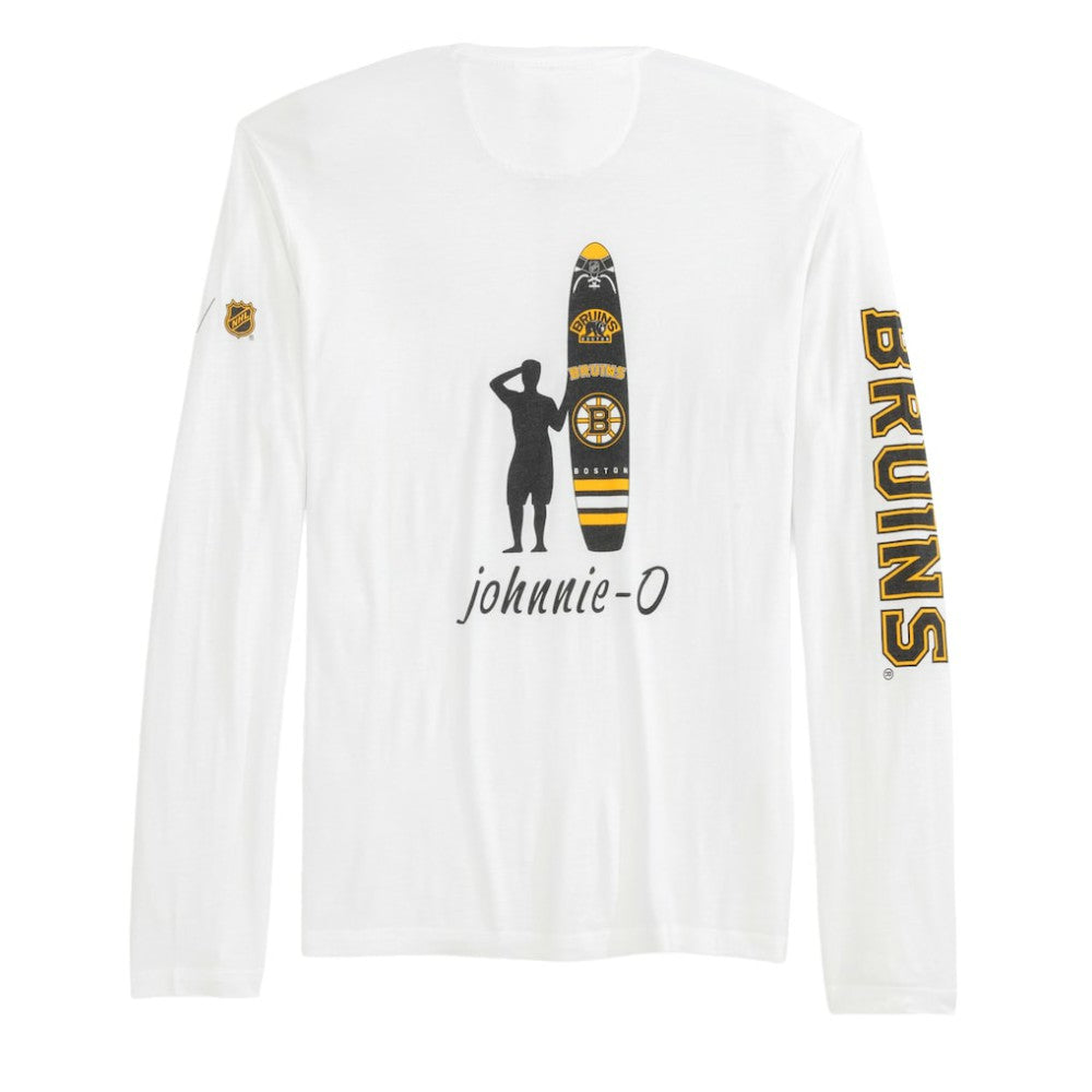 Boston Bruins johnnie-O Adam Long Sleeve T-Shirt - White - NHL
