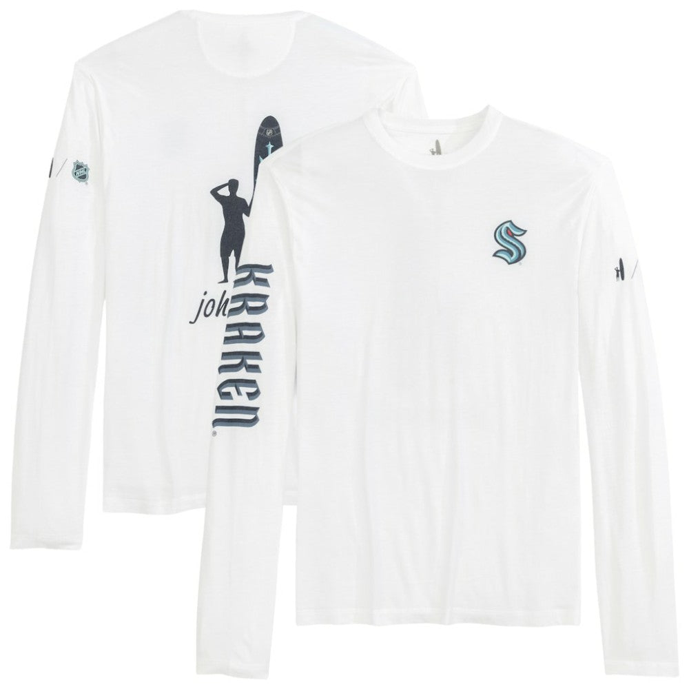 Seattle Kraken johnnie-O Adam Long Sleeve T-Shirt - White - NHL