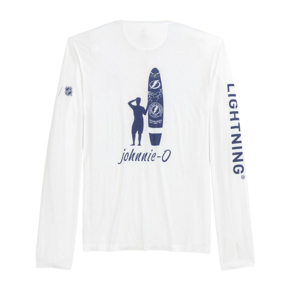 Tampa Bay Lightning johnnie-O Adam Long Sleeve T-Shirt - White - NHL