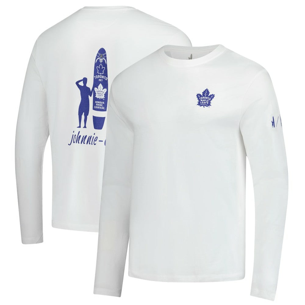 Toronto Maple Leafs johnnie-O Adam Long Sleeve T-Shirt - White - NHL