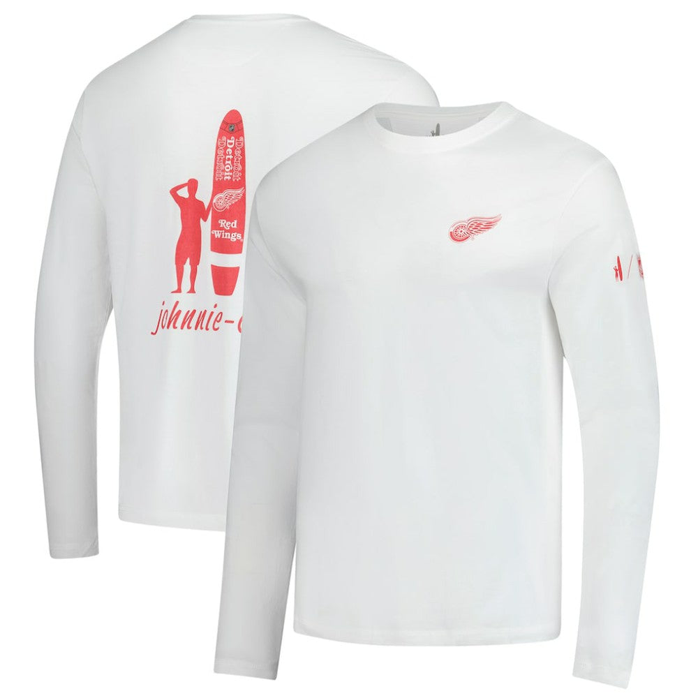 Detroit Red Wings johnnie-O Adam Long Sleeve T-Shirt - White - NHL
