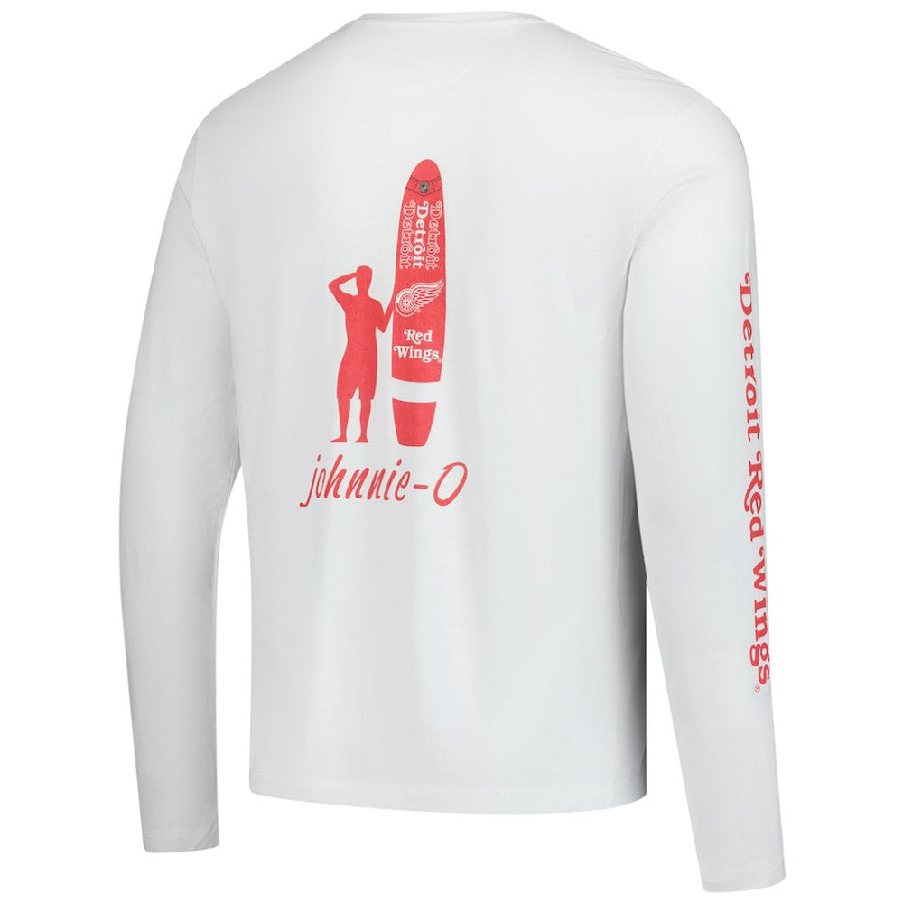 Detroit Red Wings johnnie-O Adam Long Sleeve T-Shirt - White - NHL