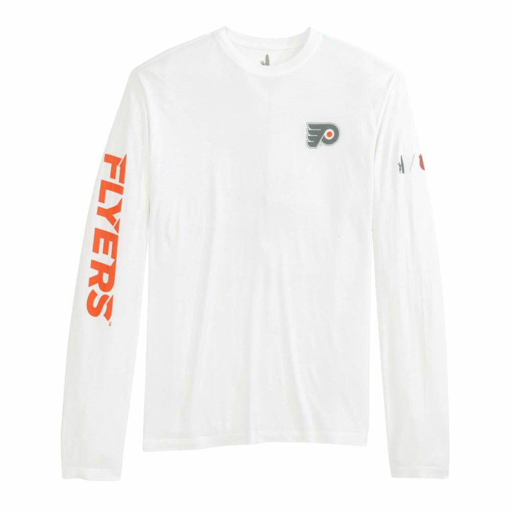 Philadelphia Flyers johnnie-O Adam Long Sleeve T-Shirt - White - NHL