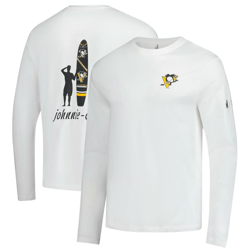 Pittsburgh Penguins johnnie-O Adam Long Sleeve T-Shirt - White - NHL