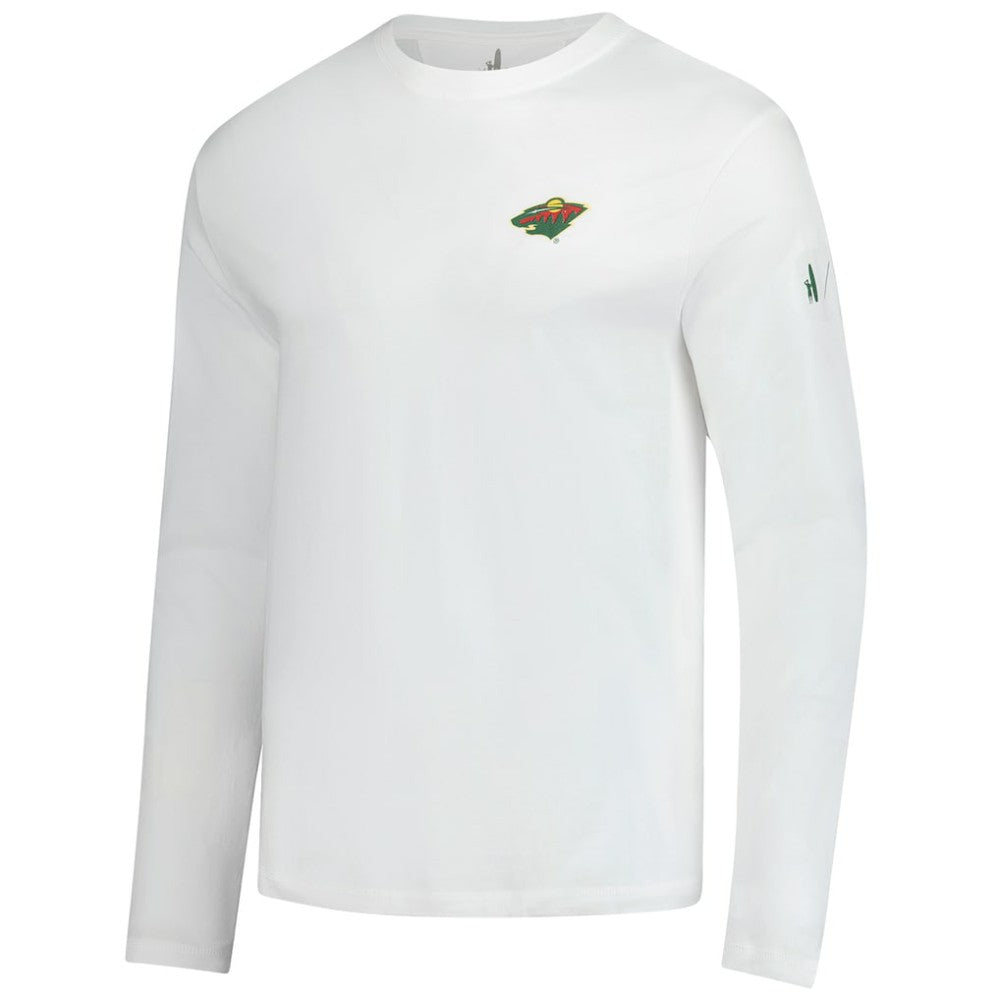 Minnesota Wild johnnie-O Adam Long Sleeve T-Shirt - White - NHL