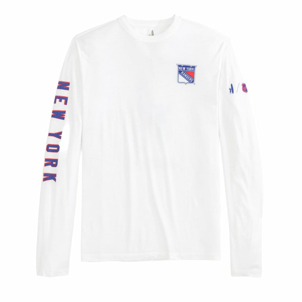 New York Rangers johnnie-O Adam Long Sleeve T-Shirt - White - NHL