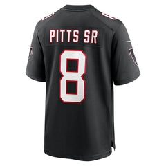 Kyle Pitts Sr. Atlanta Falcons Alternate Game Jersey Black | Nike for Sale