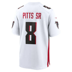 Kyle Pitts Sr. Atlanta Falcons White Game Jersey White | Nike for Sale