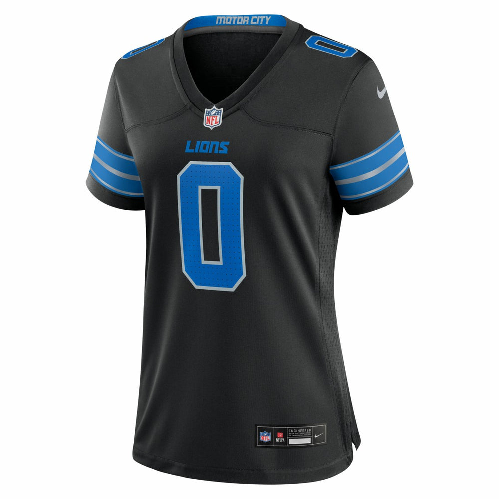 Jahmyr Gibbs Detroit Lions Women's 2nd Alternate Game Player Jersey Black | Nike for Sale