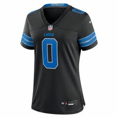 Jahmyr Gibbs Detroit Lions Women's 2nd Alternate Game Player Jersey Black | Nike for Sale