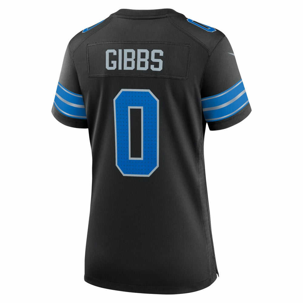 Jahmyr Gibbs Detroit Lions Women's 2nd Alternate Game Player Jersey Black | Nike for Sale