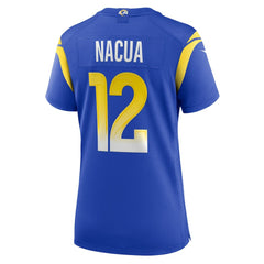 Puka Nacua Los Angeles Rams Women's Game Player Jersey Royal | Nike for Sale