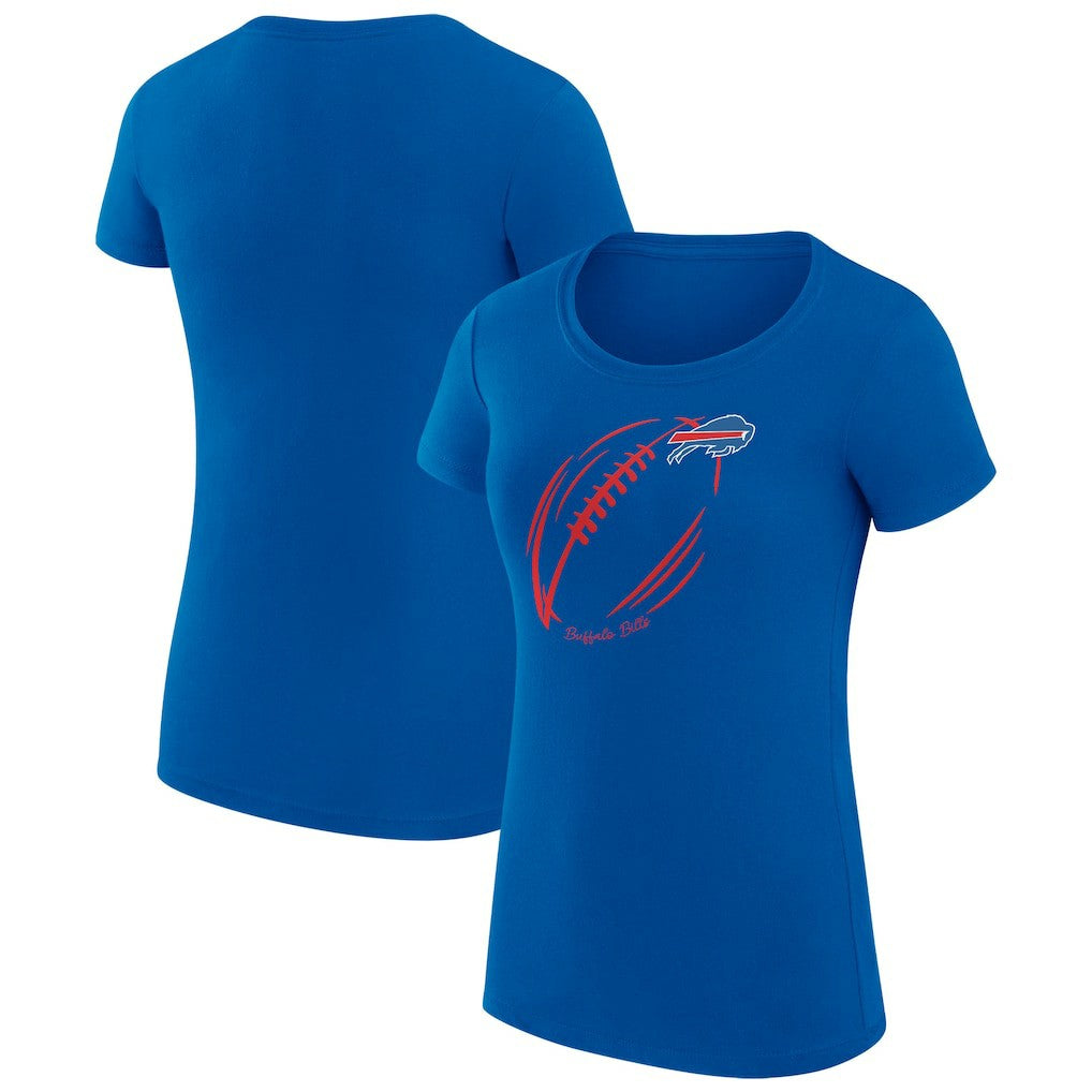 Buffalo Bills G-III 4Her by Carl Banks Women's Super-Slim Fit Lightweight Subtle Football T-Shirt Royal | NFL