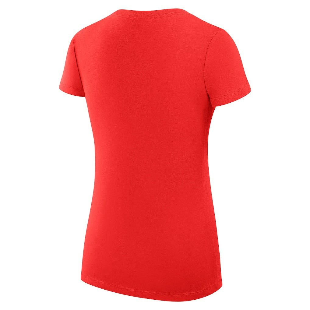Kansas City Chiefs G-III 4Her by Carl Banks Women's Super-Slim Fit Lightweight Subtle Football V-Neck T-Shirt Red | NFL