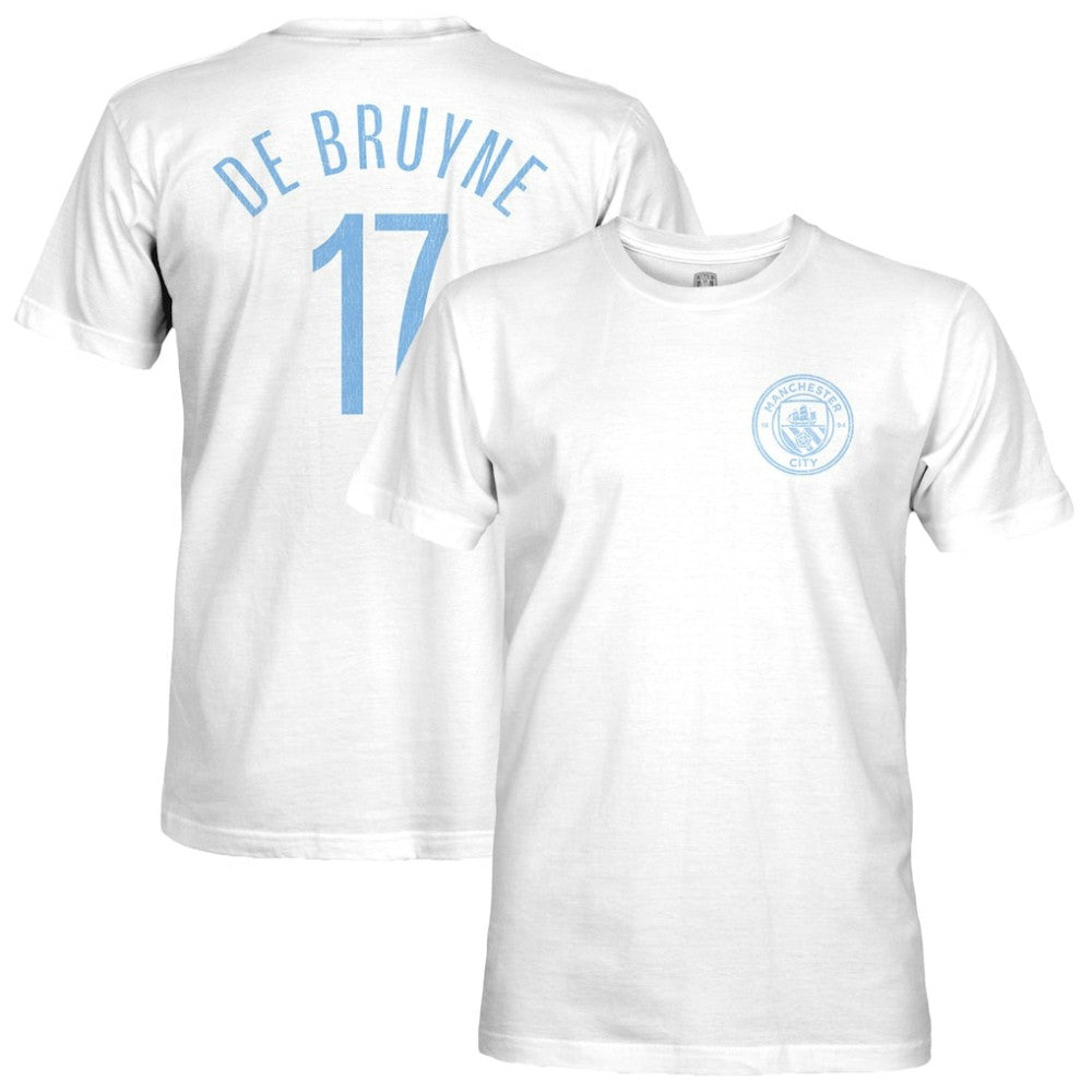 Kevin De Bruyne Manchester City 1863FC Player T-Shirt White - FIFA World CUP