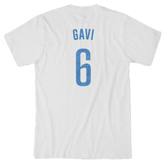 Gavi Barcelona 1863FC Player T-Shirt White - FIFA World CUP