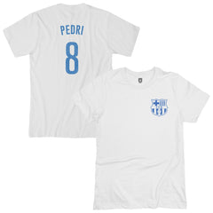 Pedri Barcelona 1863FC Player T-Shirt White - FIFA World CUP