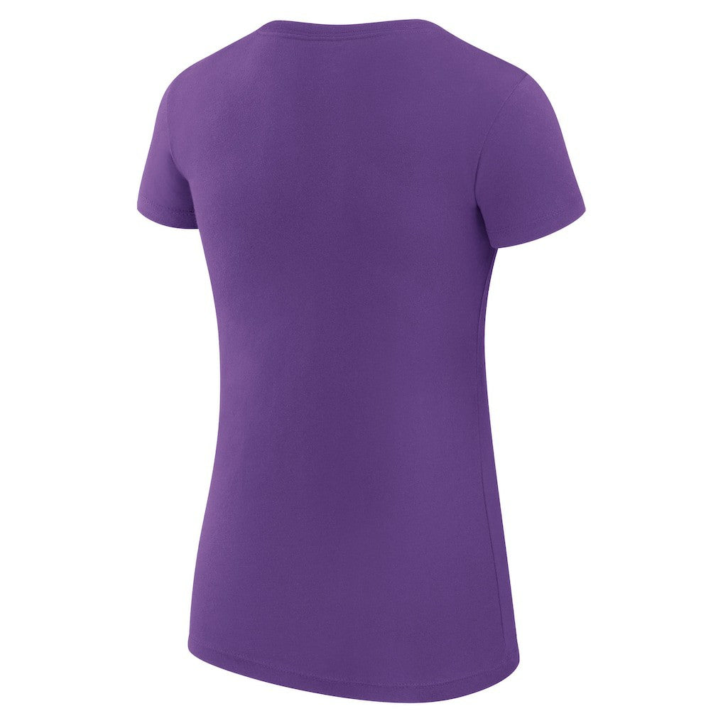 Minnesota Vikings G-III 4Her by Carl Banks Women's Super-Slim Fit Lightweight Collage Team T-Shirt Purple | NFL
