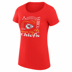 Kansas City Chiefs G-III 4Her by Carl Banks Women's Super-Slim Fit Lightweight Collage Team T-Shirt Red | NFL