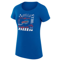 Buffalo Bills G-III 4Her by Carl Banks Women's Super-Slim Fit Lightweight Collage Team T-Shirt Royal | NFL