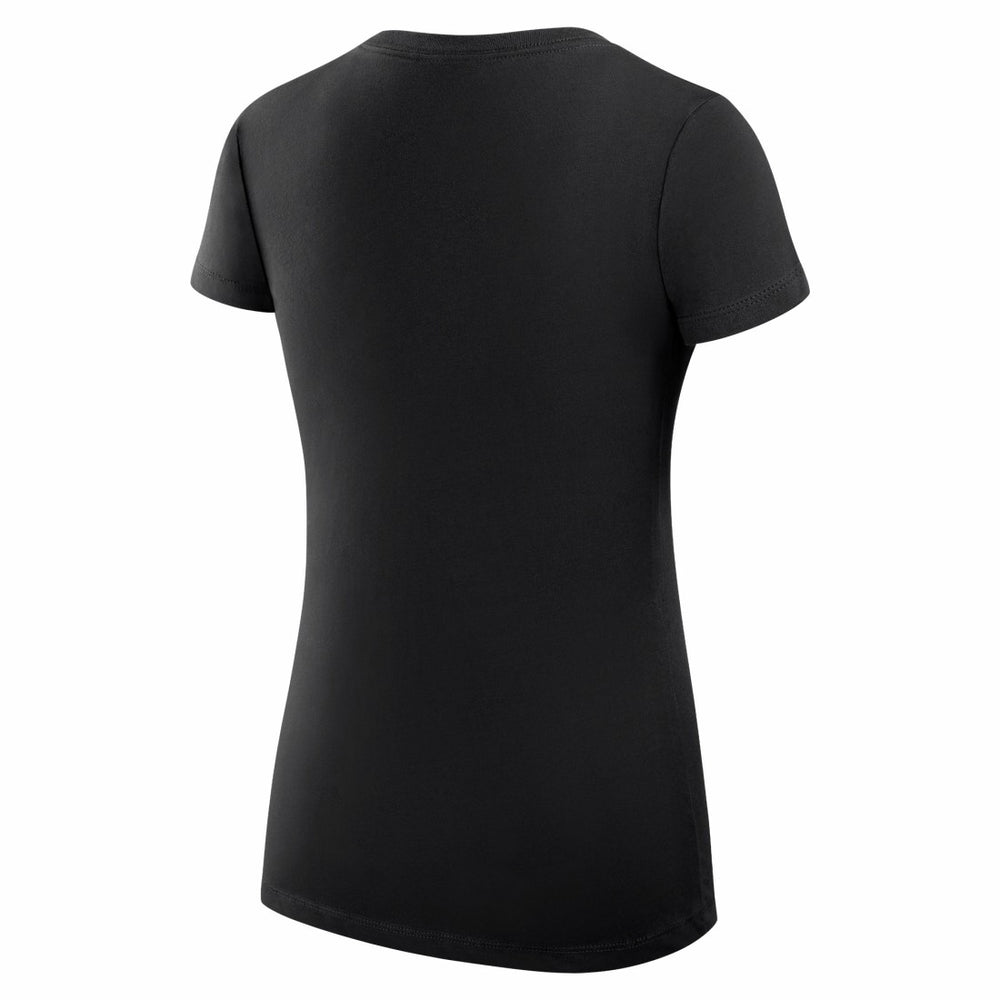 Tampa Bay Buccaneers G-III 4Her by Carl Banks Women's Super-Slim Fit Lightweight Collage Team V-Neck T-Shirt Black | NFL