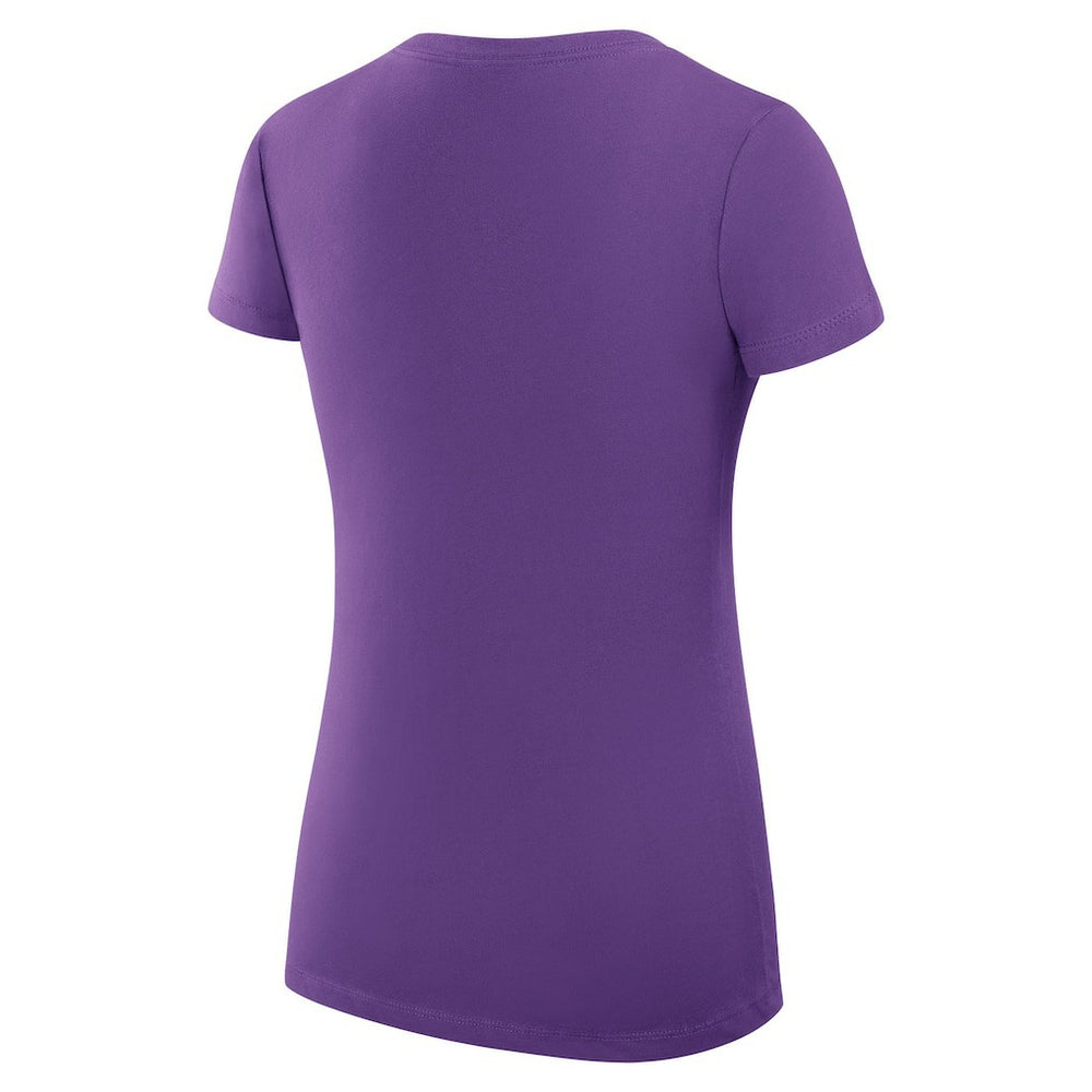 Minnesota Vikings G-III 4Her by Carl Banks Women's Super-Slim Fit Lightweight Collage Team V-Neck T-Shirt Purple | NFL