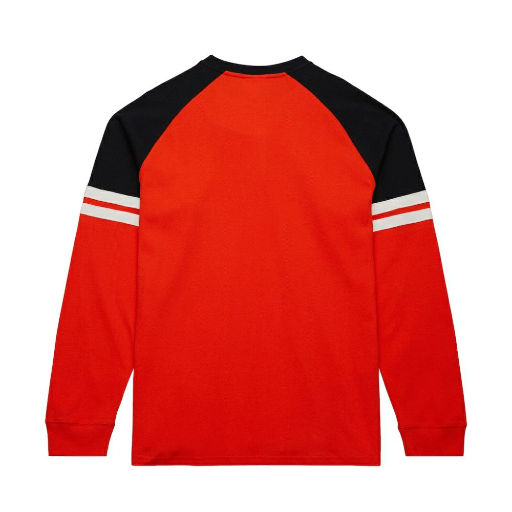 Philadelphia Flyers Mitchell & Ness Thermal Henley Long Sleeve T-Shirt - Orange - NHL