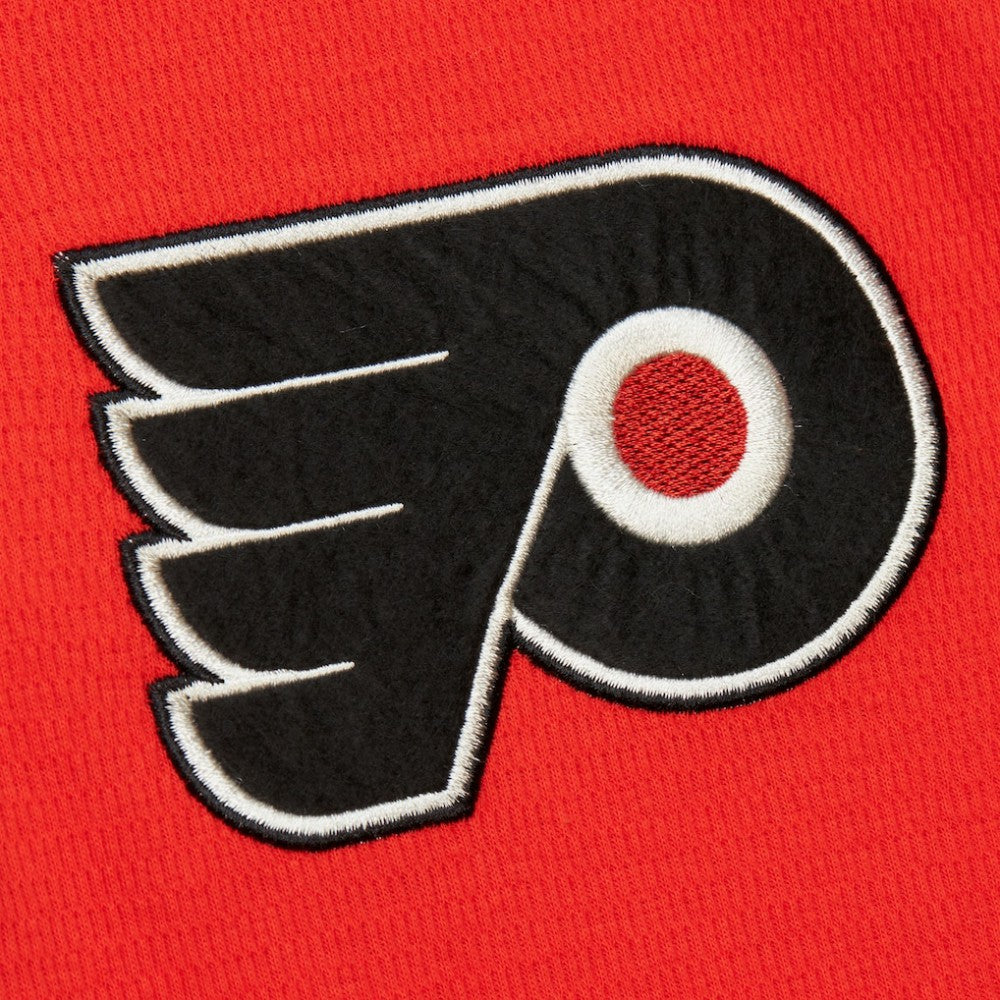 Philadelphia Flyers Mitchell & Ness Thermal Henley Long Sleeve T-Shirt - Orange - NHL