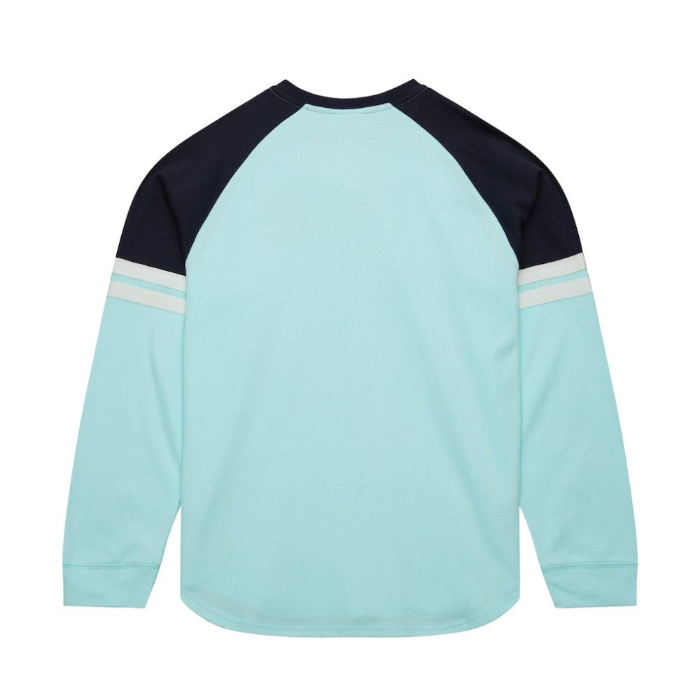 Seattle Kraken Mitchell & Ness Thermal Henley Long Sleeve T-Shirt - Light Blue - NHL