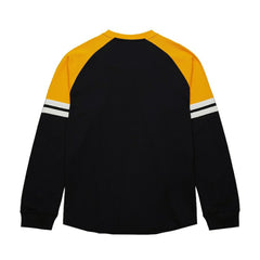 Boston Bruins Mitchell & Ness Thermal Henley Long Sleeve T-Shirt - Black - NHL