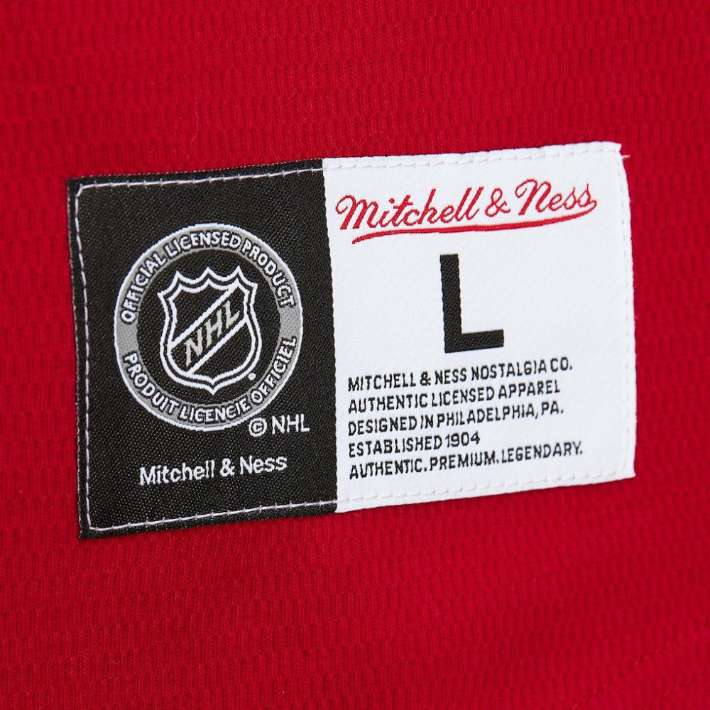 Chicago Blackhawks Mitchell & Ness Thermal Henley Long Sleeve T-Shirt - Red - NHL