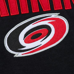Carolina Hurricanes Mitchell & Ness Legendary Slub Raglan Long Sleeve T-Shirt - Black/Red - NHL