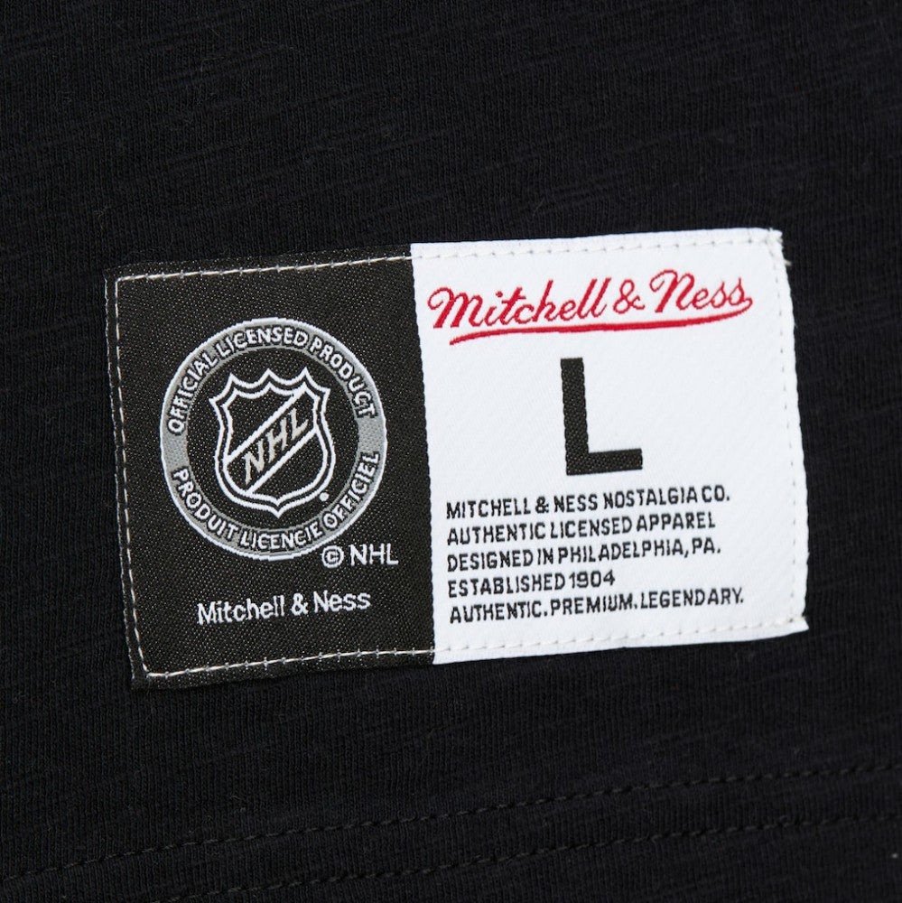 Pittsburgh Penguins Mitchell & Ness Legendary Slub Raglan Long Sleeve T-Shirt - Black/Gold - NHL