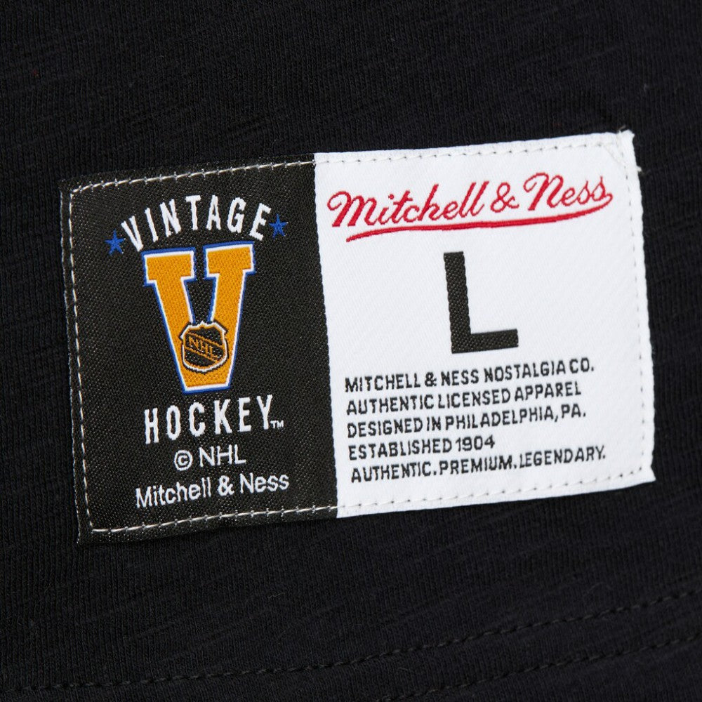 Philadelphia Flyers Mitchell & Ness Legendary Slub Raglan Long Sleeve T-Shirt - Black/Orange - NHL