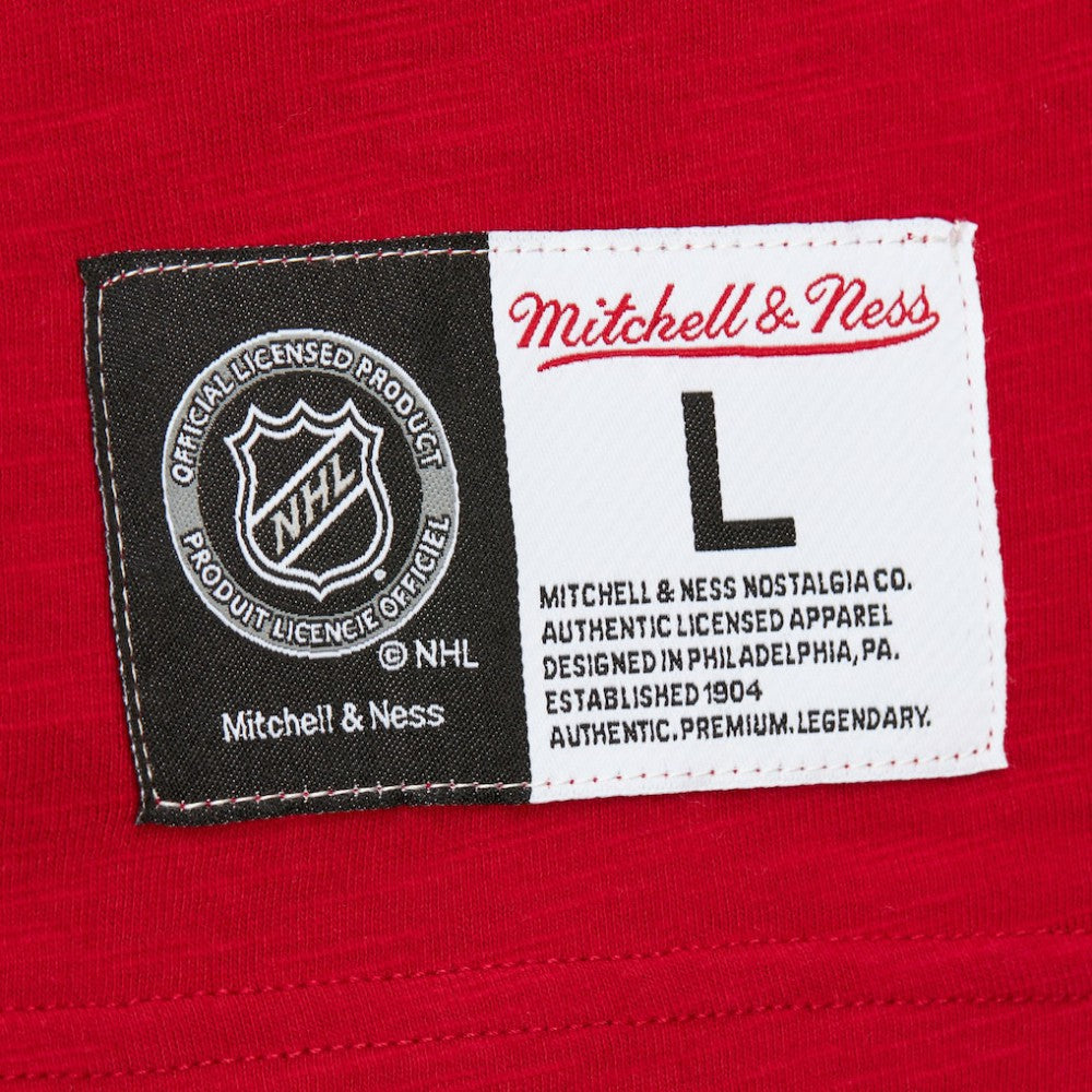 Detroit Red Wings Mitchell & Ness Legendary Slub Raglan Long Sleeve T-Shirt - Red/Black - NHL
