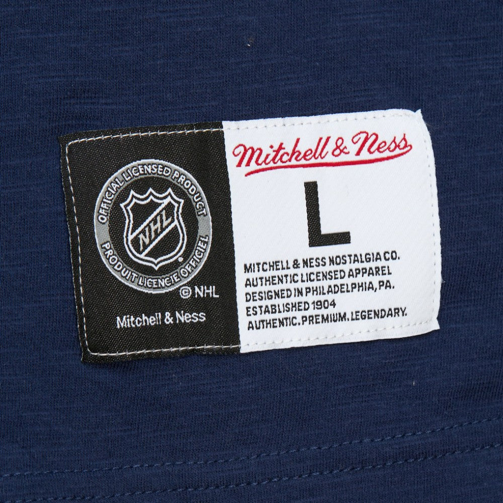 Washington Capitals Mitchell & Ness Legendary Slub Raglan Long Sleeve T-Shirt - Navy/Red - NHL
