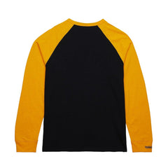 Boston Bruins Mitchell & Ness Legendary Slub Raglan Long Sleeve T-Shirt - Black/Gold - NHL