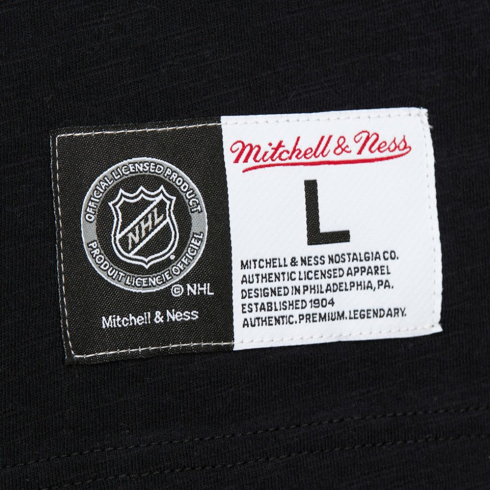 Boston Bruins Mitchell & Ness Legendary Slub Raglan Long Sleeve T-Shirt - Black/Gold - NHL