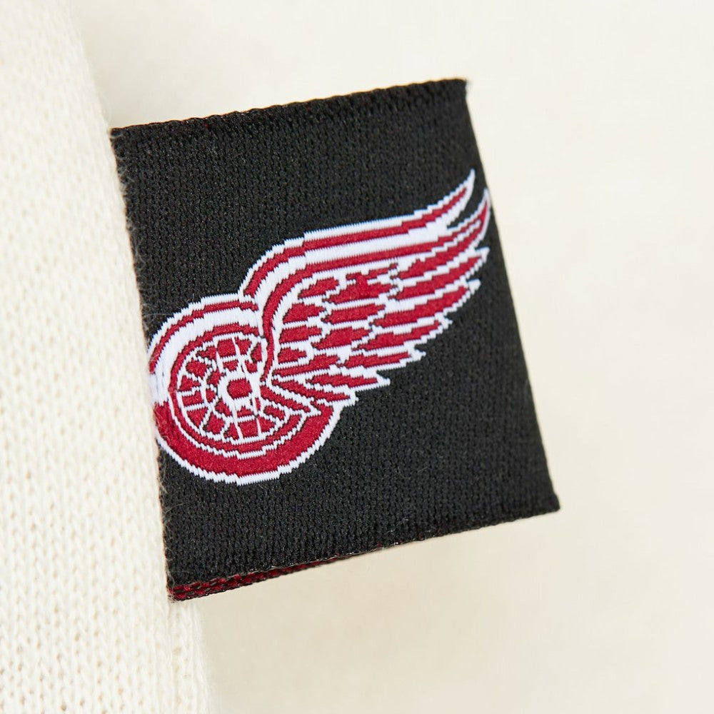 Detroit Red Wings Mitchell & Ness Women's Logo 3.0 Pullover Sweatshirt - Cream - NHL