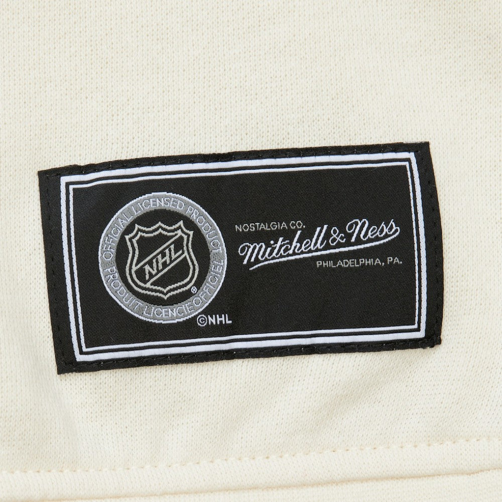 Pittsburgh Penguins Mitchell & Ness Women's Logo 3.0 Pullover Sweatshirt - Cream - NHL