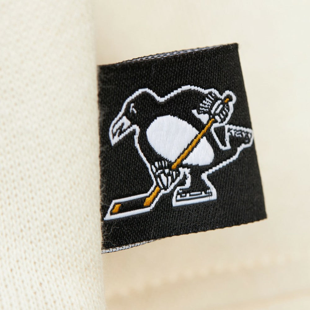 Pittsburgh Penguins Mitchell & Ness Women's Logo 3.0 Pullover Sweatshirt - Cream - NHL