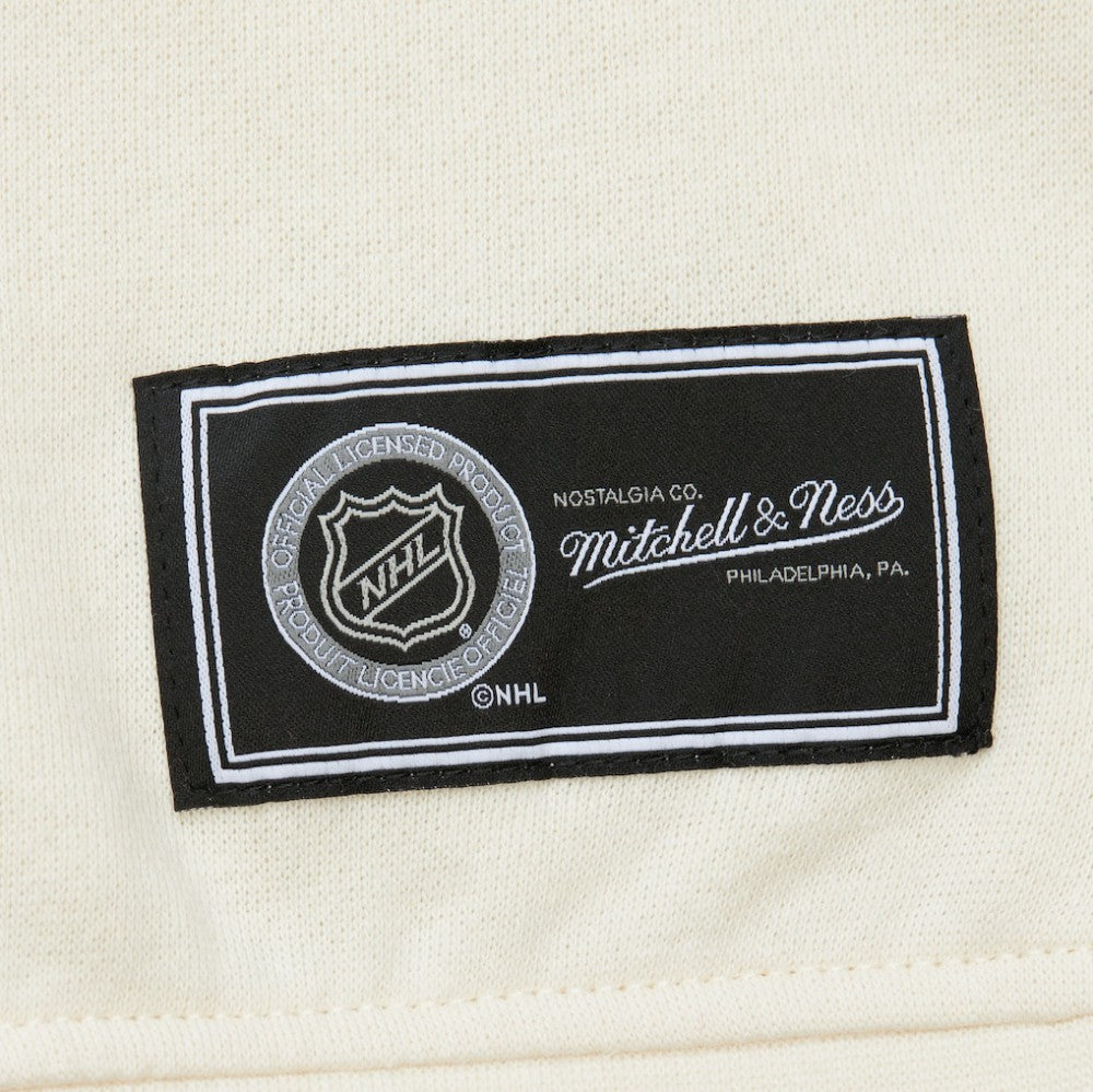 Chicago Blackhawks Mitchell & Ness Women's Logo 3.0 Pullover Sweatshirt - Cream - NHL