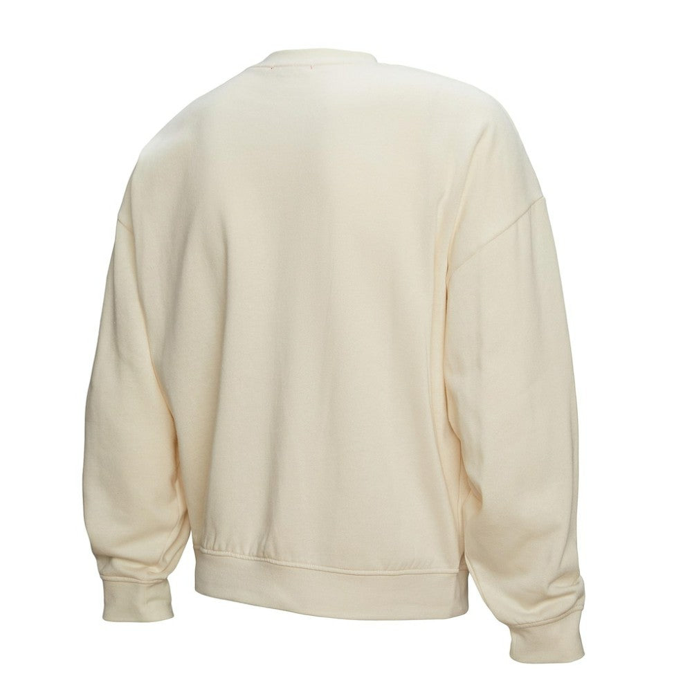 Chicago Blackhawks Mitchell & Ness Women's Logo 3.0 Pullover Sweatshirt - Cream - NHL