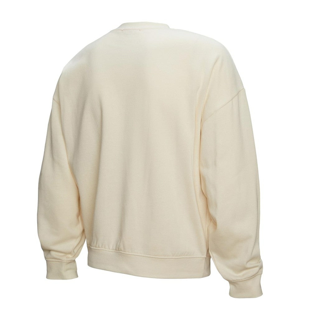 Seattle Kraken Mitchell & Ness Women's Logo 3.0 Pullover Sweatshirt - Cream - NHL