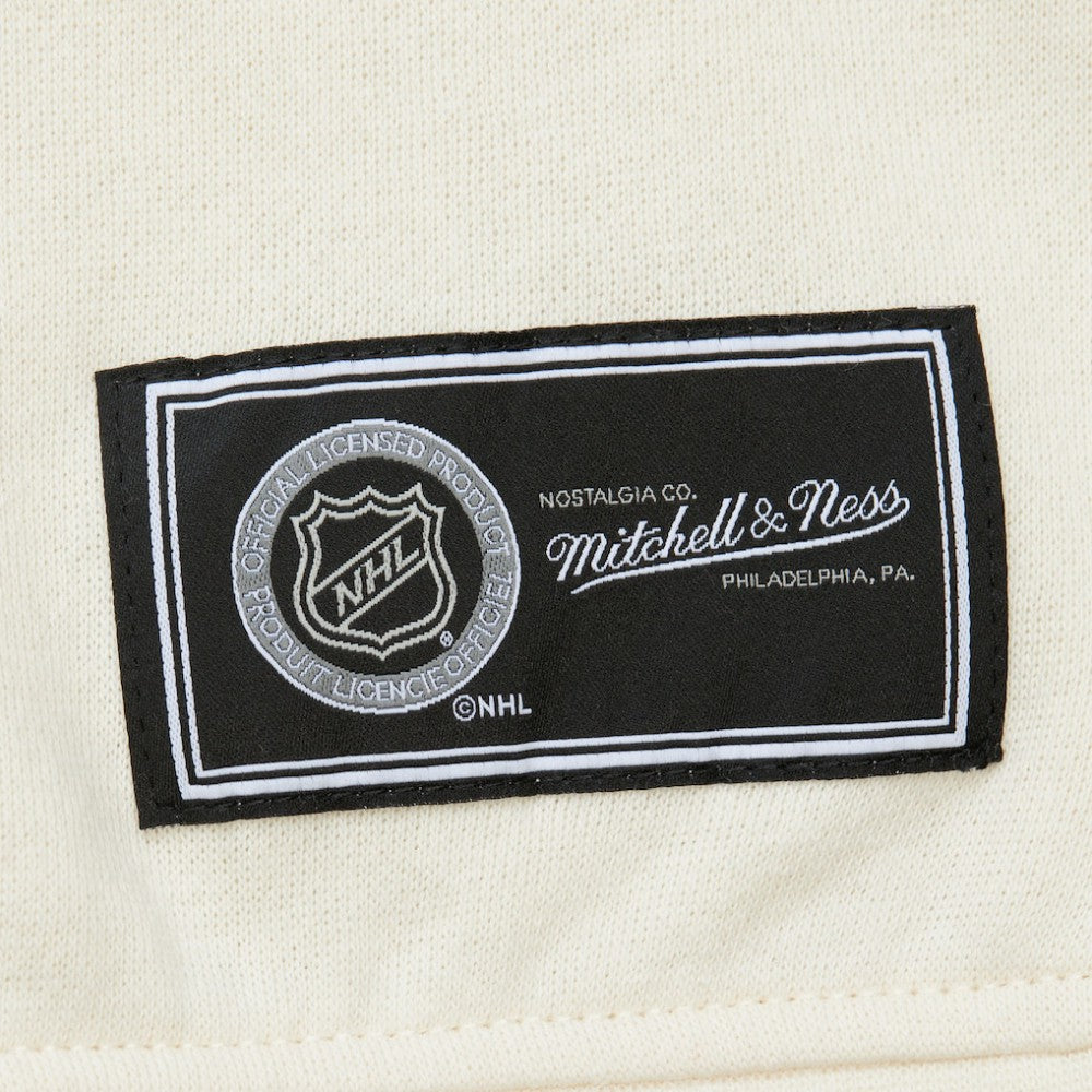 New York Rangers Mitchell & Ness Women's Logo 3.0 Pullover Sweatshirt - Cream - NHL